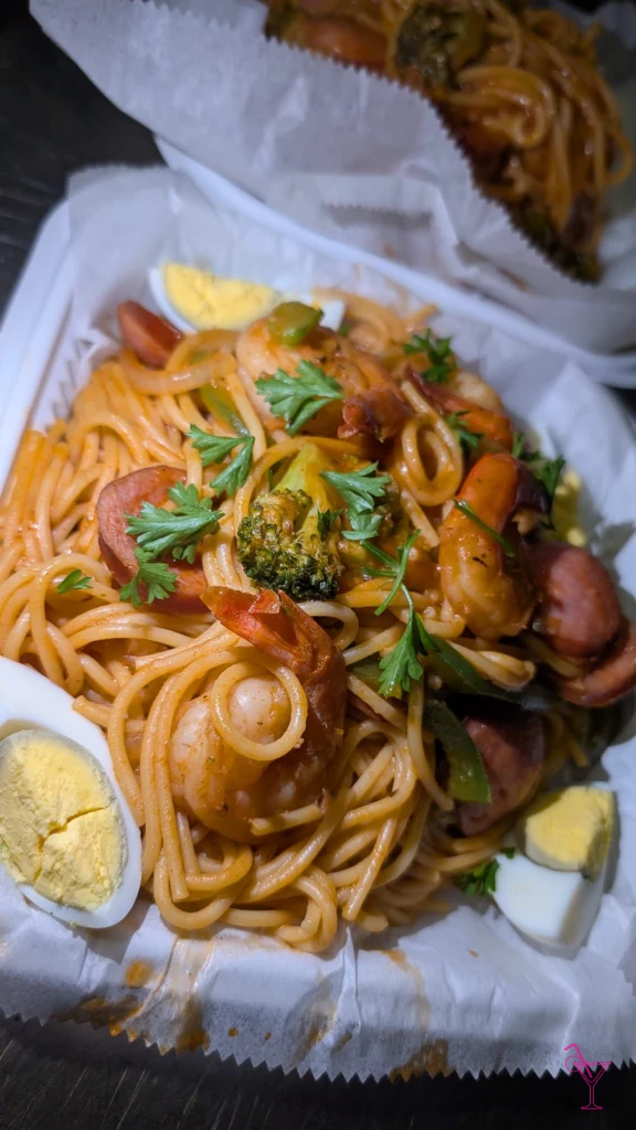 Haitian Spaghetti with Shrimp
