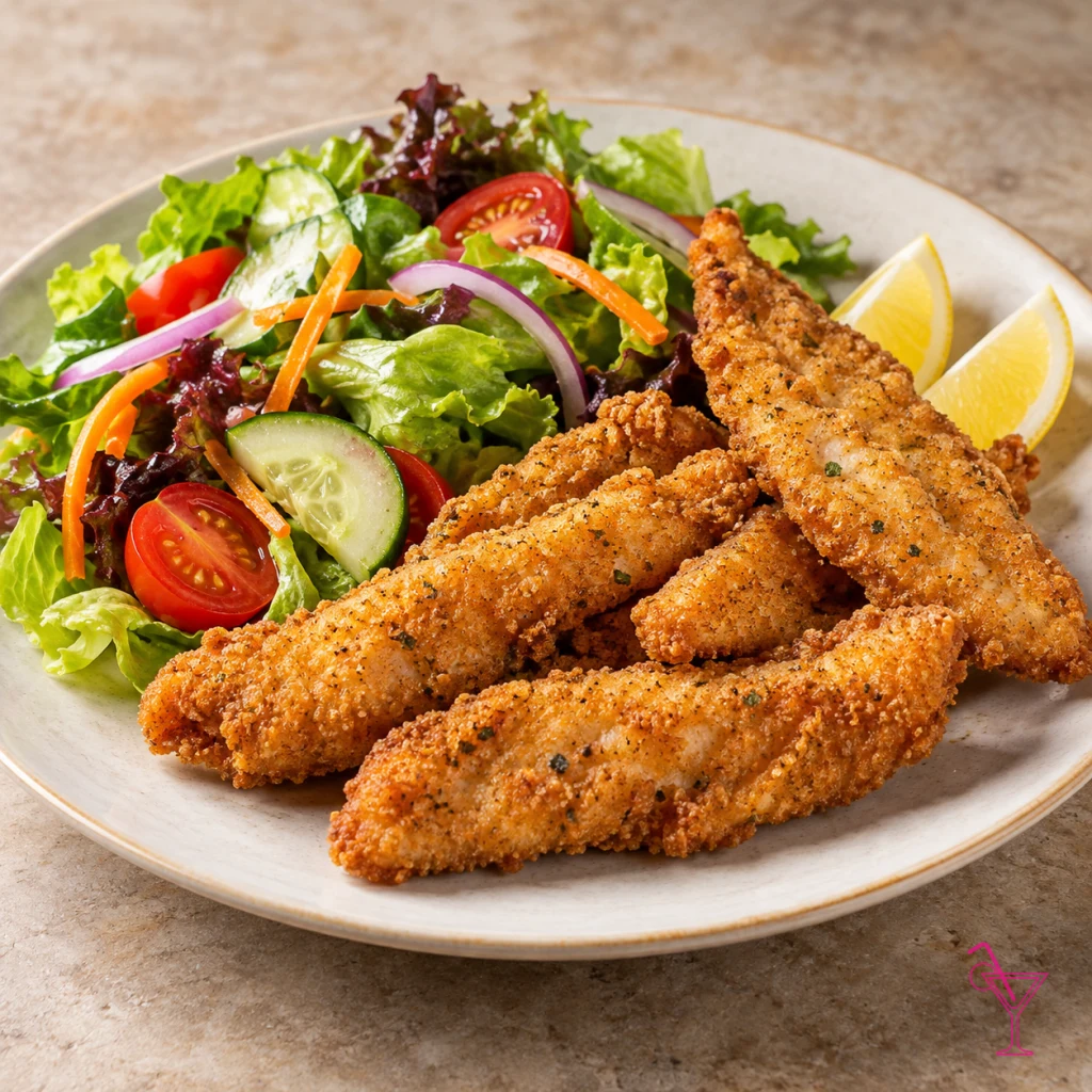 Snapper Fingers w Salad