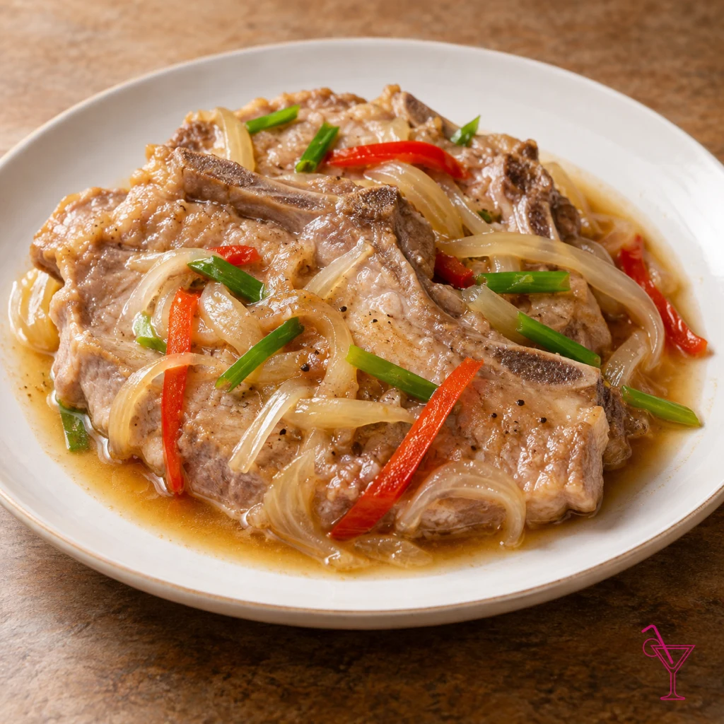 Steamed Pork Chops Dinner
