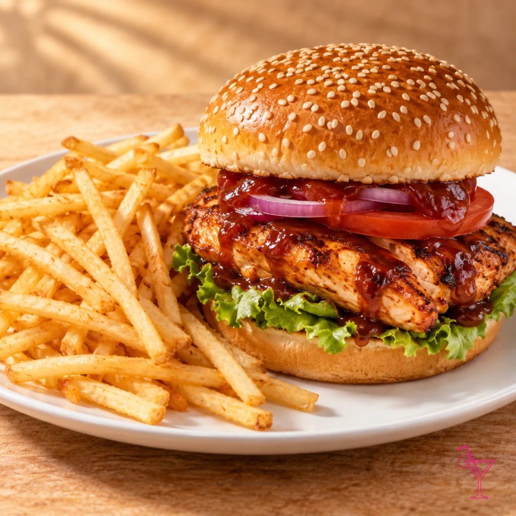 Spicy BBQ Chicken Burger
