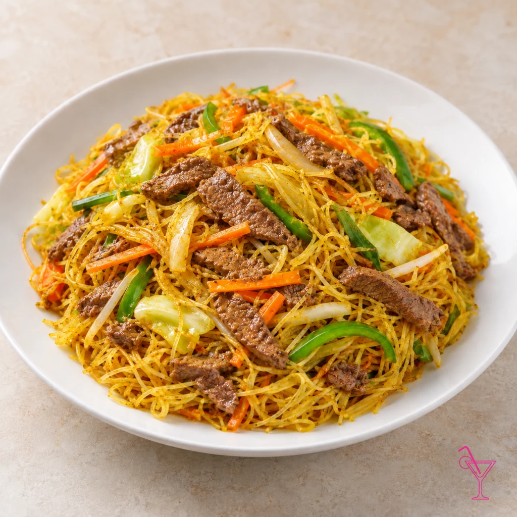 Beef Singapore Nuddles