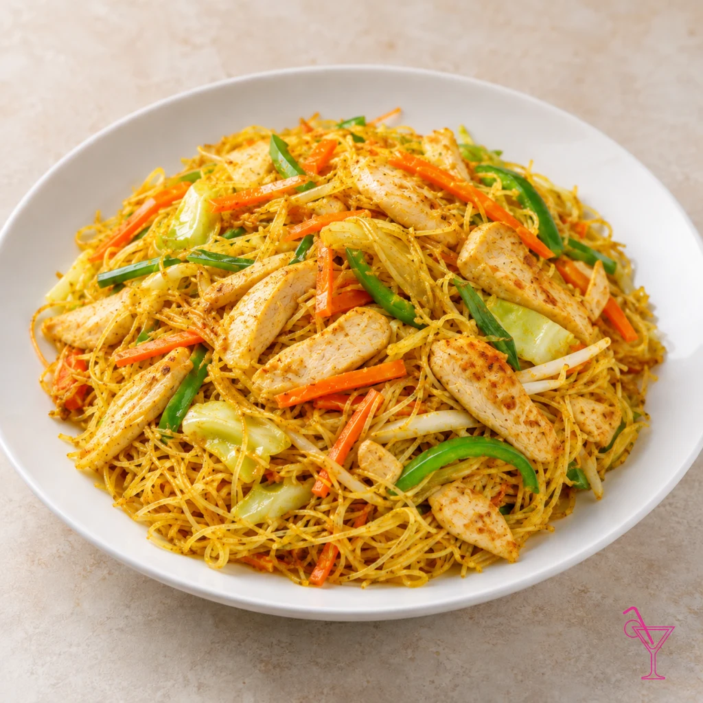 Chicken Singapore Nuddles