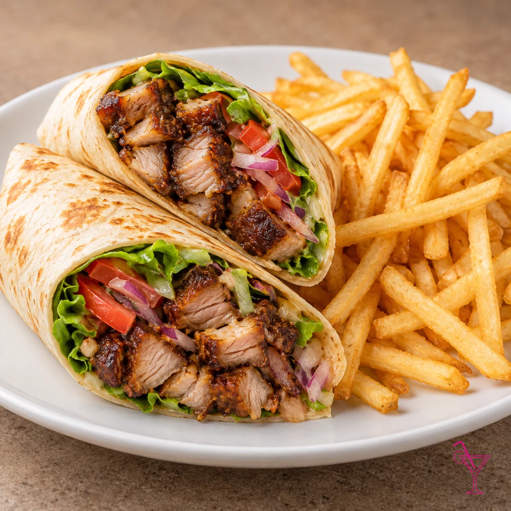 Pork Griot Wrap Combo