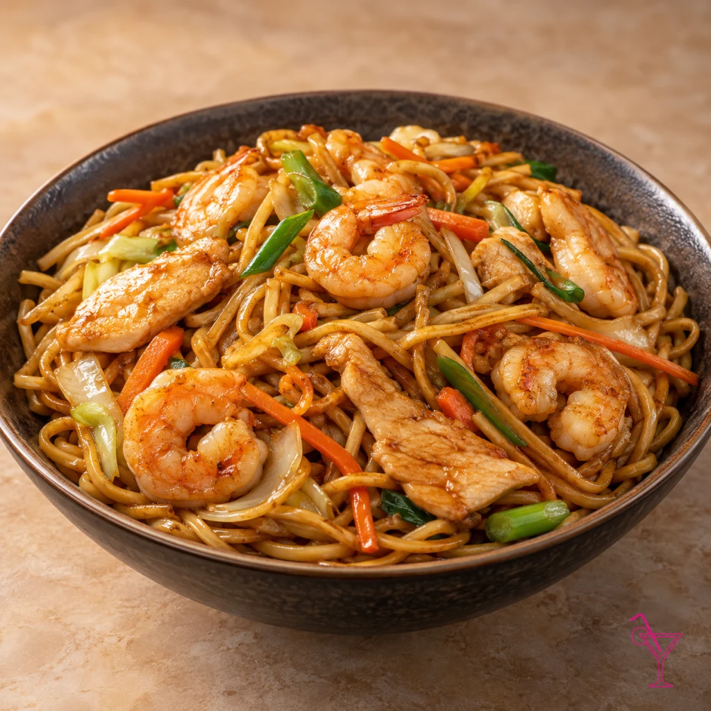 Lo Mein Shrimp/Chicken Combo