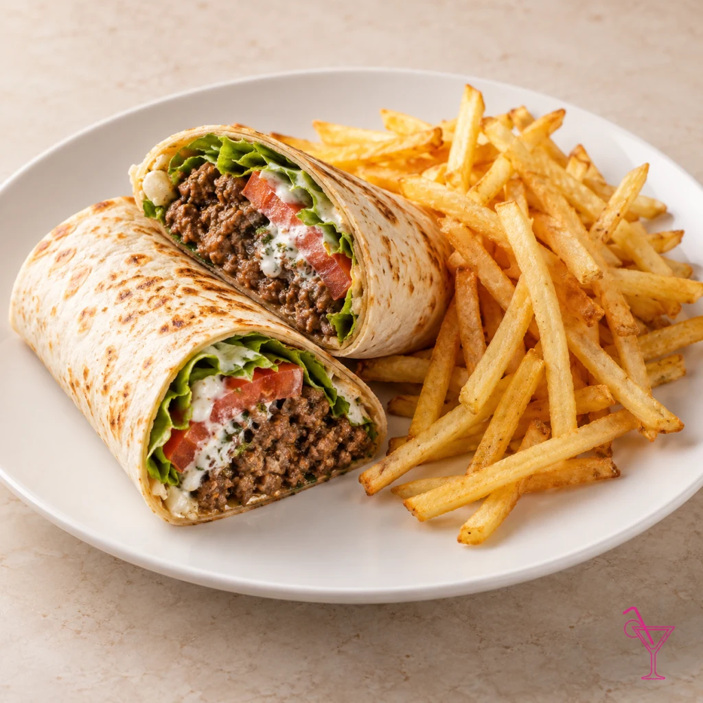 Lamb Burger Wrap