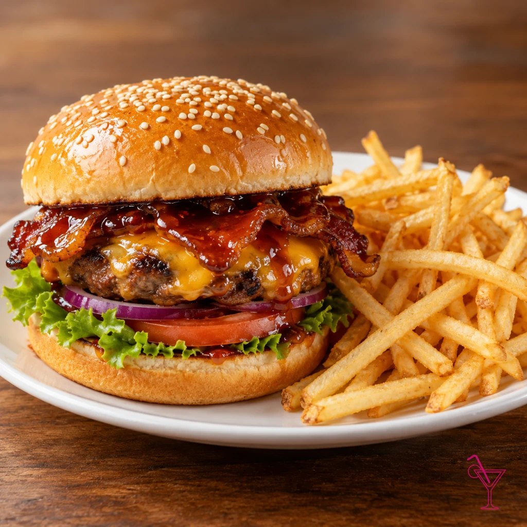 Honey Hot Burger Deluxe Combo