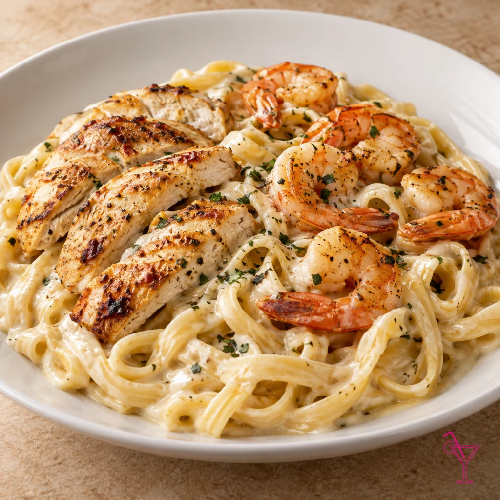 Chicken & Shrimp Fettucine Comb