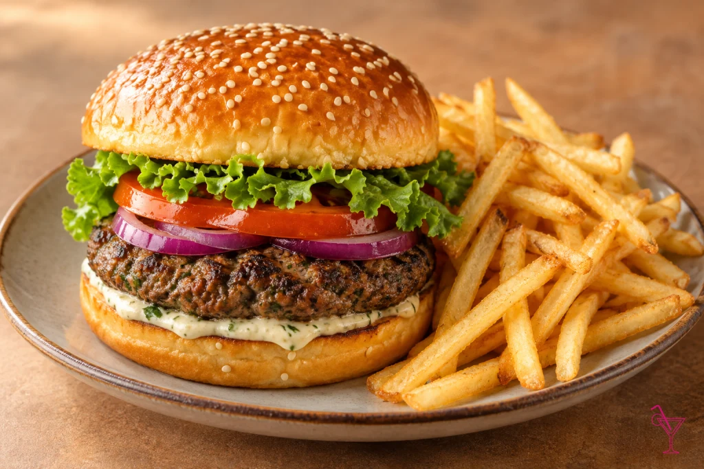 Lamb Burger Combo