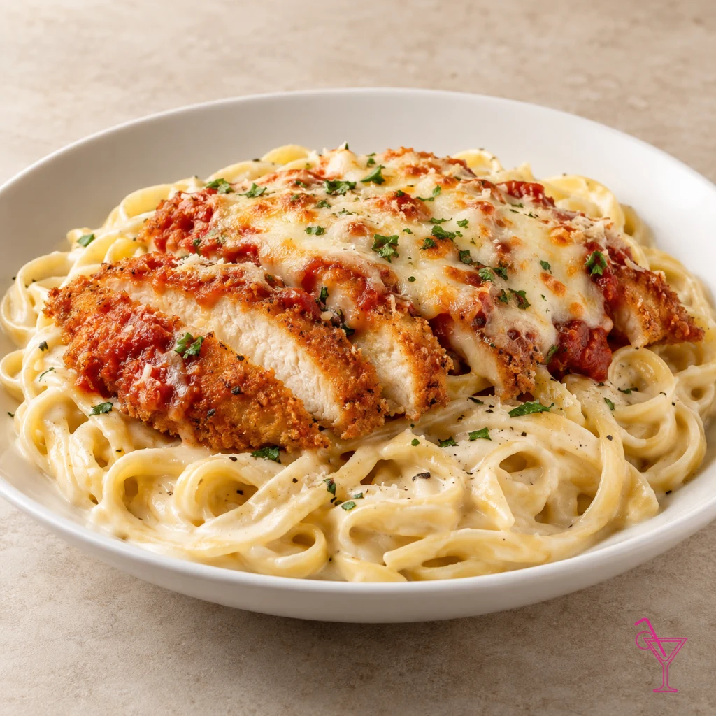 Chicken Pamesan Fettuccine